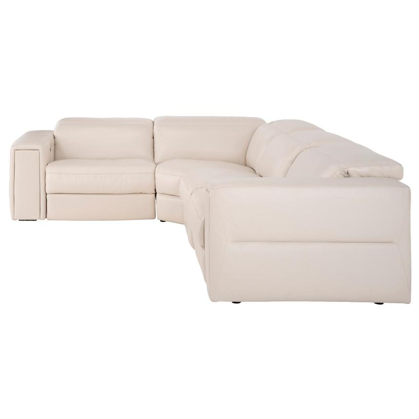 Trevor Leather Corner Sofa with 4PCS/2PWR alternate image, 4 of 11 images.