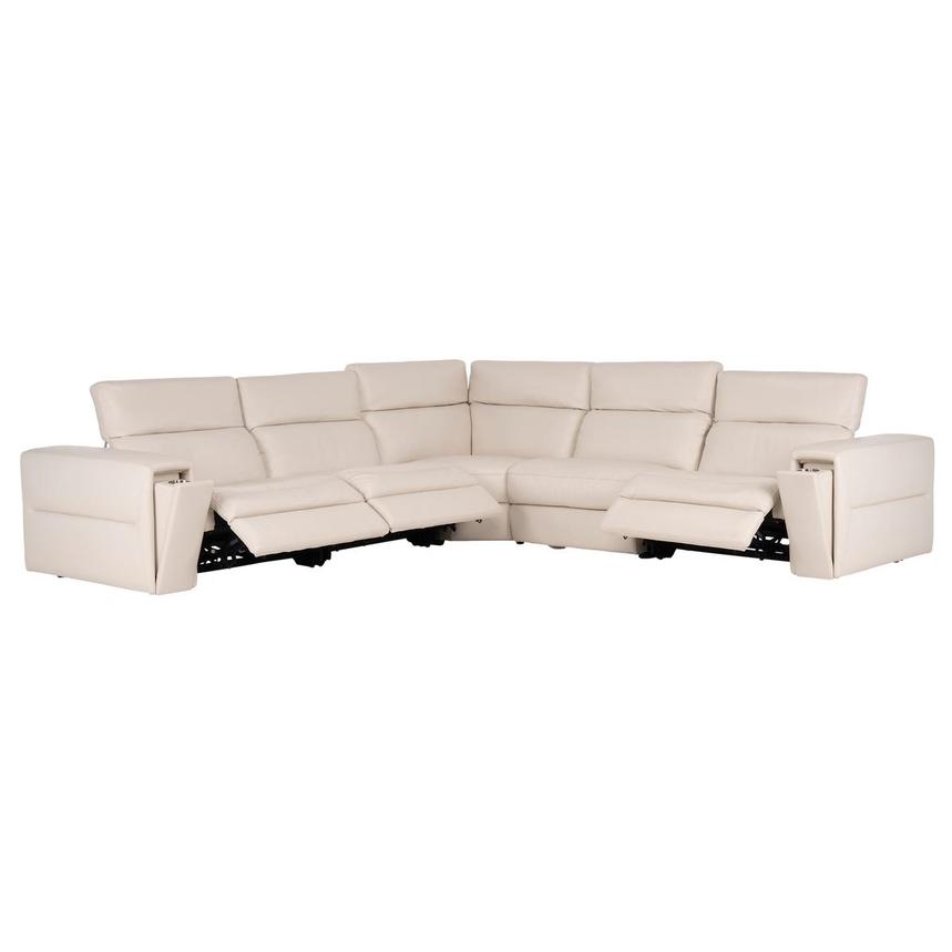 Trevor Leather Corner Sofa with 5PCS/3PWR  alternate image, 2 of 10 images.