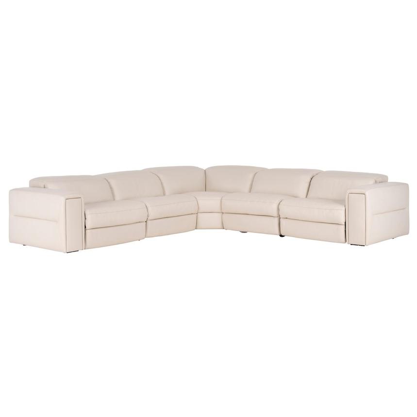 5PCS/2PWR CORNER SOFA Leather Corner Sofa with 5PCS/2PWR main image, 1 of 11 images.