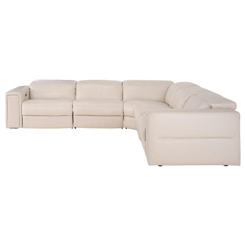 Trevor Leather Corner Sofa with 5PCS/3PWR alternate image, 4 of 11 images.