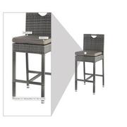 Neilina Gray Bar Stool  alternate image, 8 of 8 images.