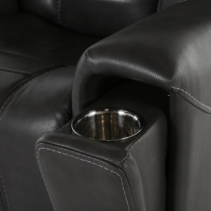 Rainer Leather Massage Recliner  alternate image, 11 of 15 images.