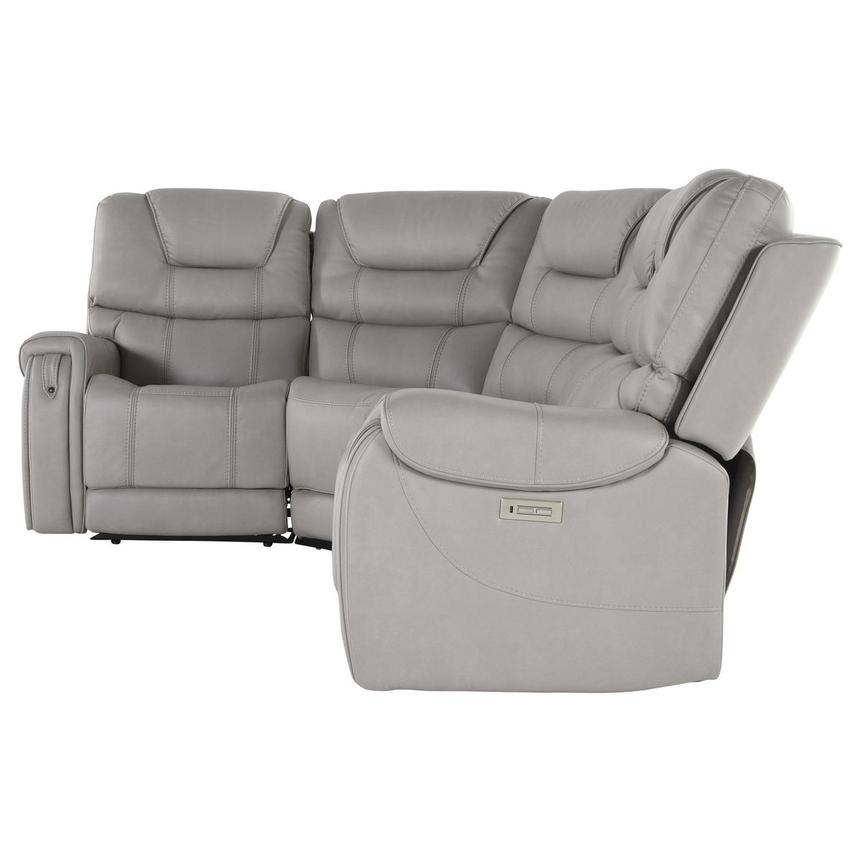 Capriccio Gray Power Reclining Sectional with 4PCS/2PWR  alternate image, 3 of 10 images.