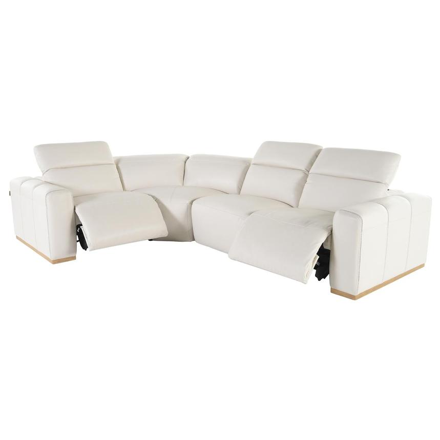 Galak Leather Power Reclining Sectional with 4PCS/2PWR  alternate image, 3 of 6 images.