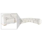 Galak Leather Power Reclining Sectional with 5PCS/2PWR  alternate image, 5 of 5 images.