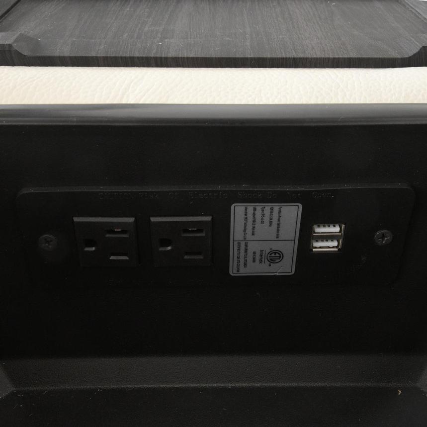 Galak Home Theater Leather Seating with 5PCS/3PWR  alternate image, 5 of 9 images.