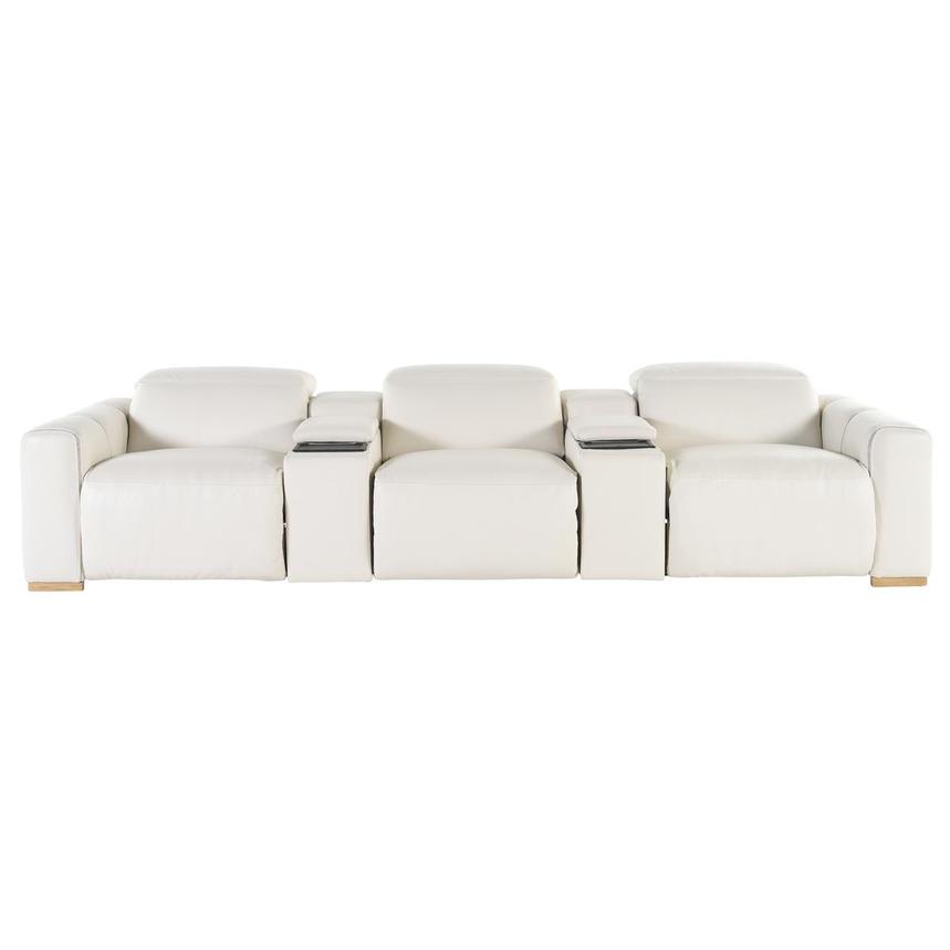 Galak Home Theater Leather Seating with 5PCS/2PWR main image, 1 of 9 images.