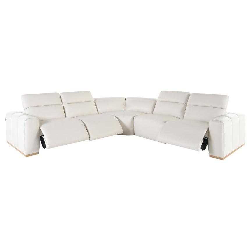 Galak Leather Power Reclining Sectional with 5PCS/3PWR alternate image, 3 of 6 images.
