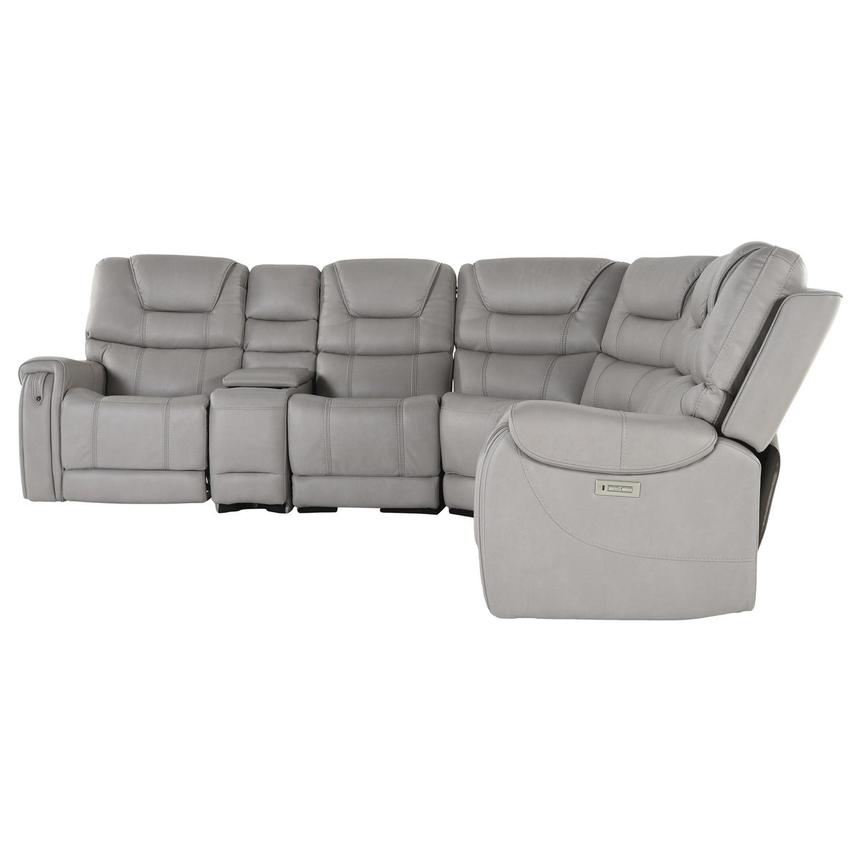 Capriccio Gray Power Reclining Sectional with 6PCS/2PWR  alternate image, 3 of 13 images.