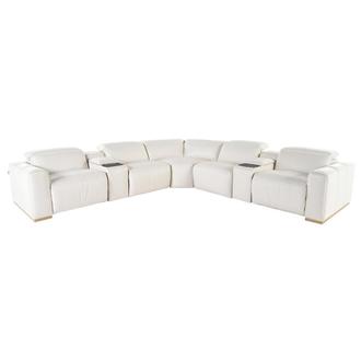 Galak Leather Power Reclining Sectional with 7PCS/3PWR