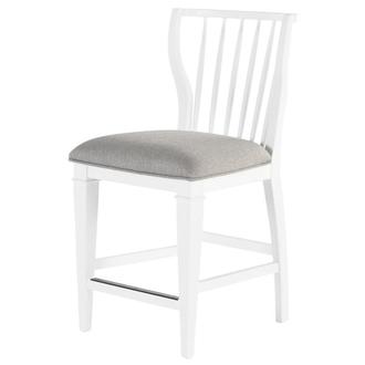 Janelle White Counter Stool