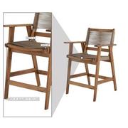 Laguna Cream Counter Stool  alternate image, 5 of 5 images.
