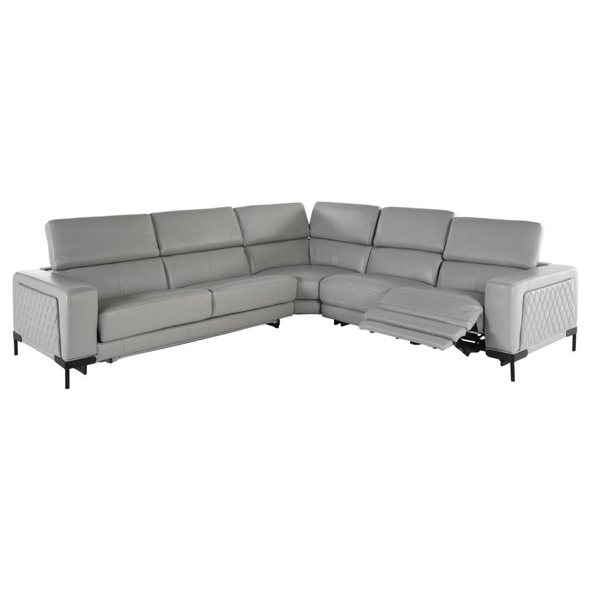 Forrest II 4PC/2PWR Leather Sectional Sofa w/Left Sleeper  alternate image, 3 of 8 images.