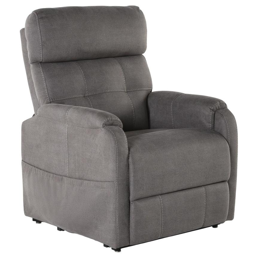 Dove Gray Power Lift Recliner w/Massage & Heat  alternate image, 3 of 8 images.