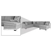 Vivian II Sectional Sleeper Sofa w/Right Chaise  alternate image, 8 of 8 images.