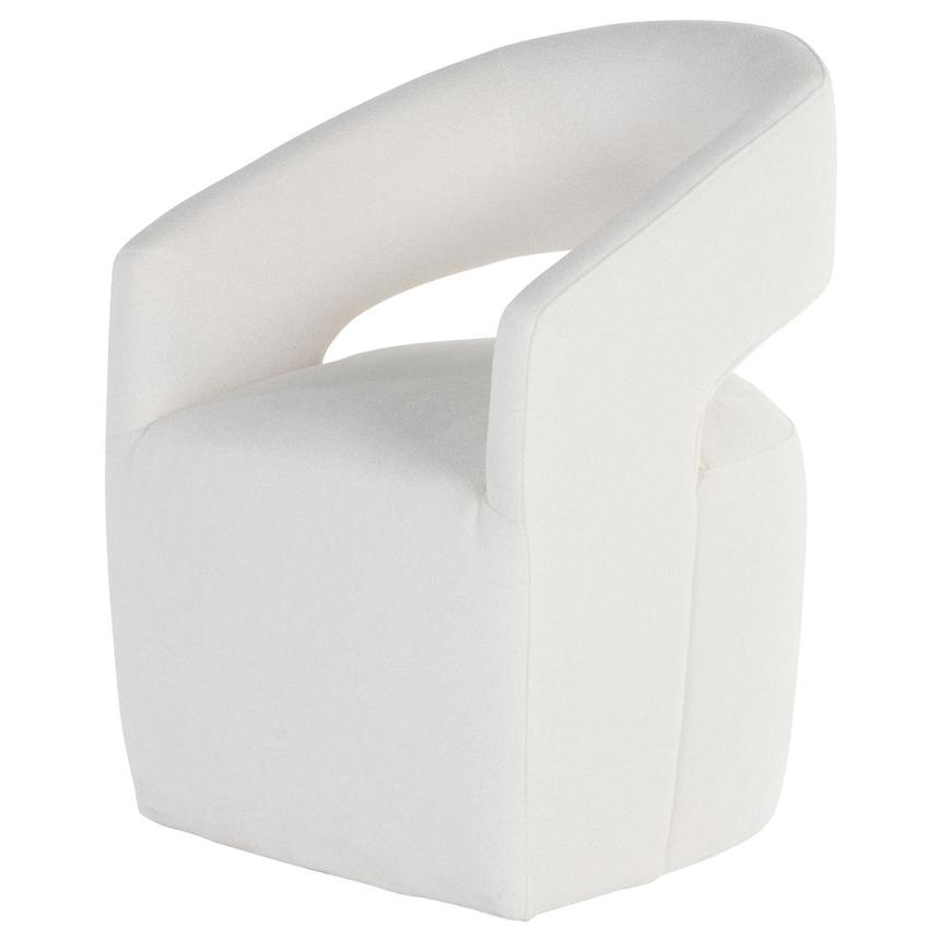 Lilly Ivory Arm Chair w/Casters main image, 1 of 7 images.