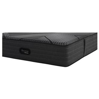 BRB LX Class Hybrid Firm Queen Mattress w Low Foundation Beautyrest Black by Simmons El Dorado Furniture