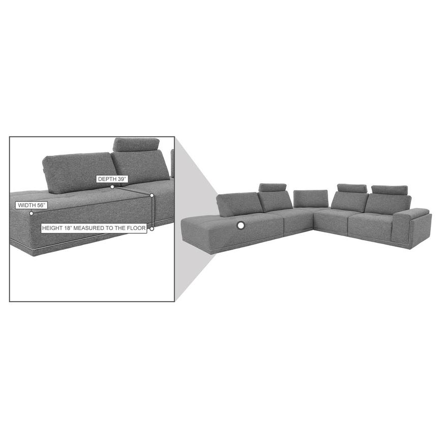 Satellite Sectional Sofa w/Left Chaise  alternate image, 6 of 6 images.