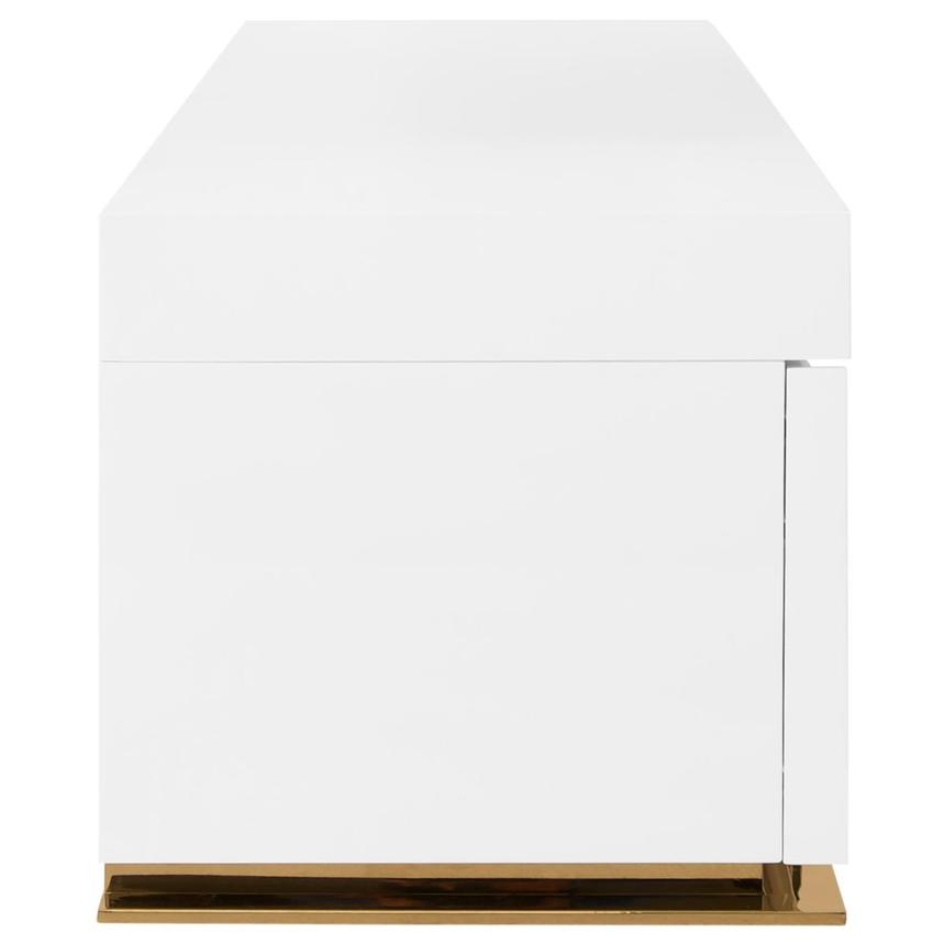 Grand Night White/Gold Gloss TV Stand  alternate image, 5 of 6 images.