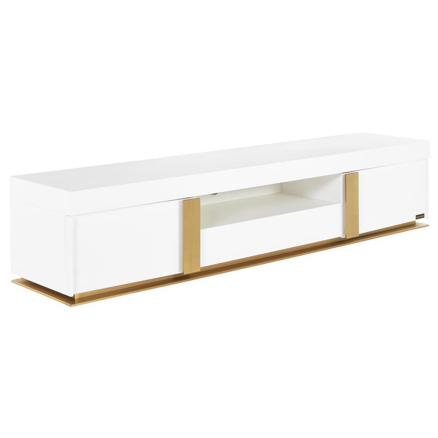 Grand Night White/Gold Gloss TV Stand alternate image, 4 of 6 images.