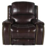 Durham Brown Leather Power Recliner  main image, 1 of 6 images.