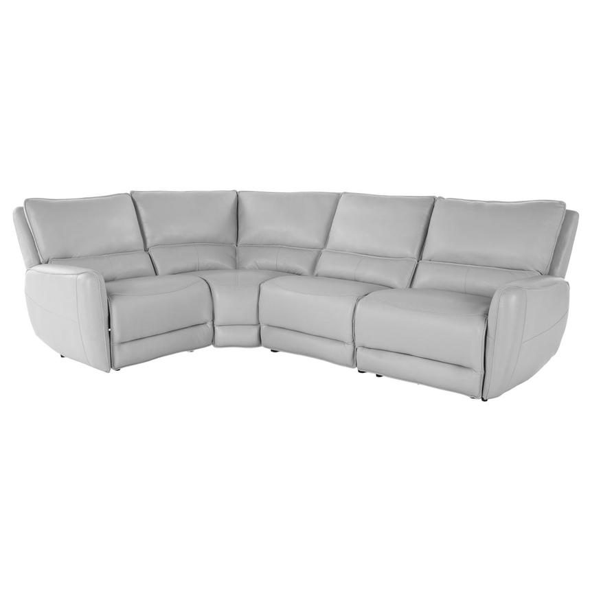 Georgia Leather Power Reclining Sectional with 4PCS/2PWR main image, 1 of 4 images.