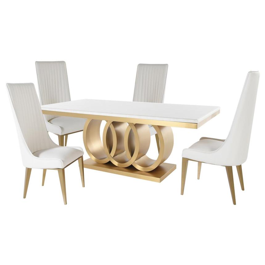 Lillian Gold 5-Piece Dining Set  main image, 1 of 9 images.