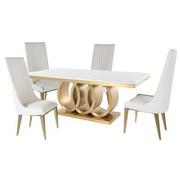 Lillian Gold 5-Piece Dining Set  main image, 1 of 9 images.