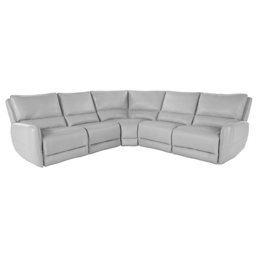 Georgia Leather Power Reclining Sectional with 5PCS/2PWR main image, 1 of 4 images.