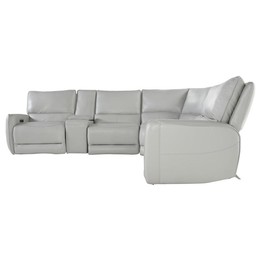 Georgia Leather Power Reclining Sectional with 6PCS/3PWR  alternate image, 3 of 5 images.