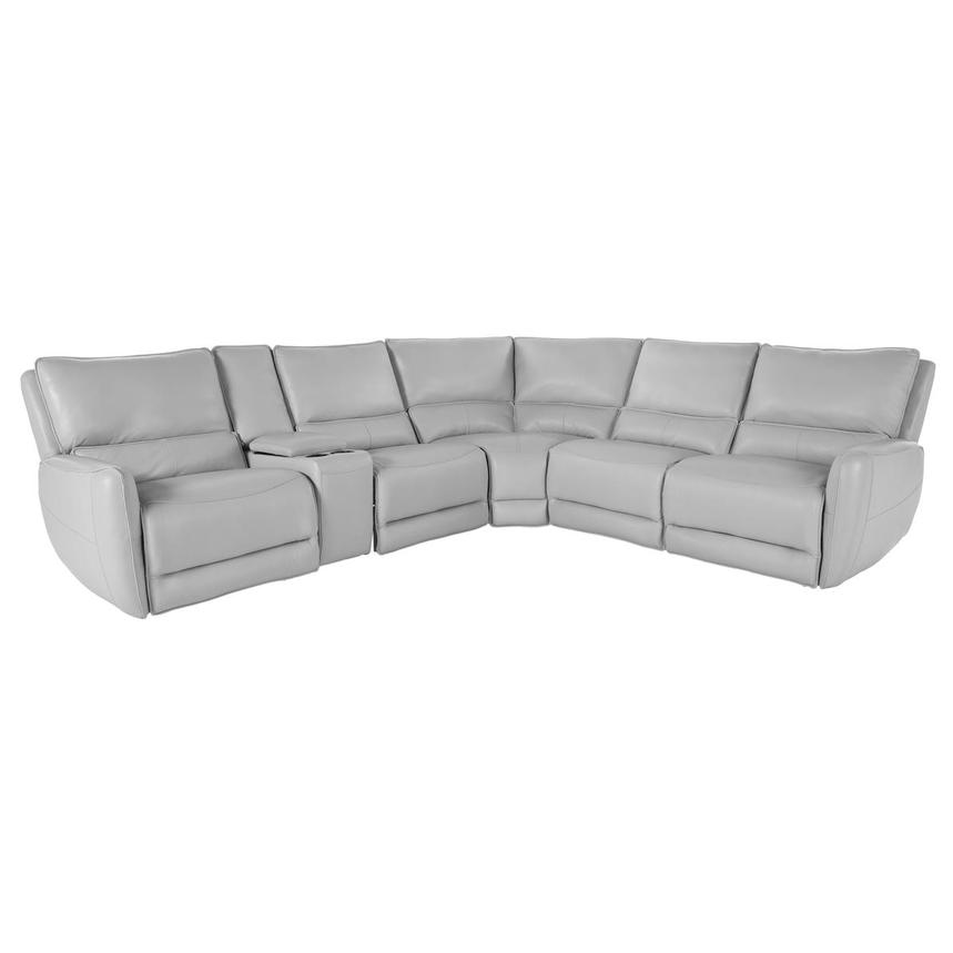 Georgia Leather Power Reclining Sectional with 6PCS/2PWR main image, 1 of 5 images.