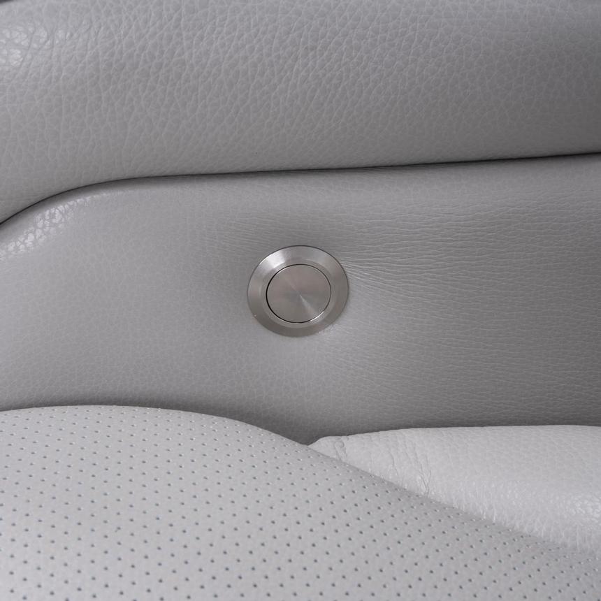Pummel Gray Leather Power Reclining Sofa alternate image, 12 of 14 images.