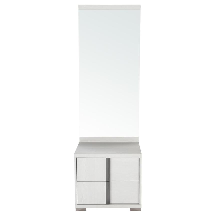 Tivo White Left Nightstand w/Mirror main image, 1 of 4 images.