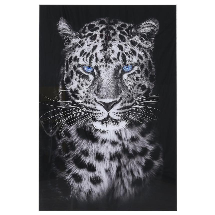 Blue Leopard Acrylic Wall Art  main image, 1 of 3 images.