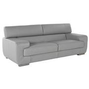 Grace Gray Leather Sofa  alternate image, 3 of 5 images.