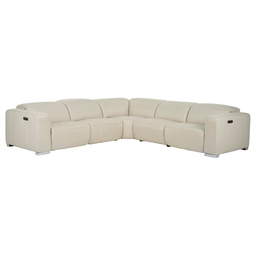 Samar Leather Power Reclining Sectional with 5PCS/2PWR  main image, 1 of 8 images.