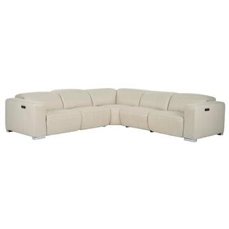 Samar Leather Power Reclining Sectional with 5PCS/2PWR