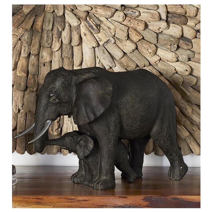 ASHYLE Elephant Decor, Elephant Statue Gifts for Mom&Women, Gold Elephant  Figurines Decorations, Elephant Sculpture for Living Room Table, Bookshelf