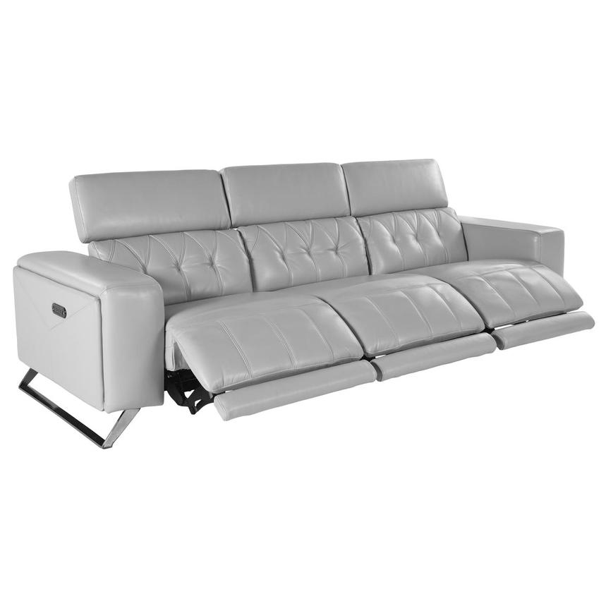 Anchi Silver Oversized Sofa w/3PWR  alternate image, 3 of 4 images.