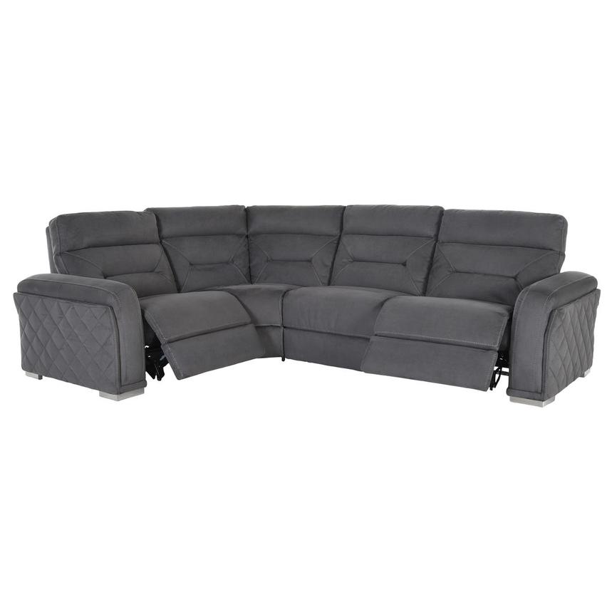 Kim Gray Power Reclining Sectional with 4PCS/2PWR alternate image, 3 of 6 images.