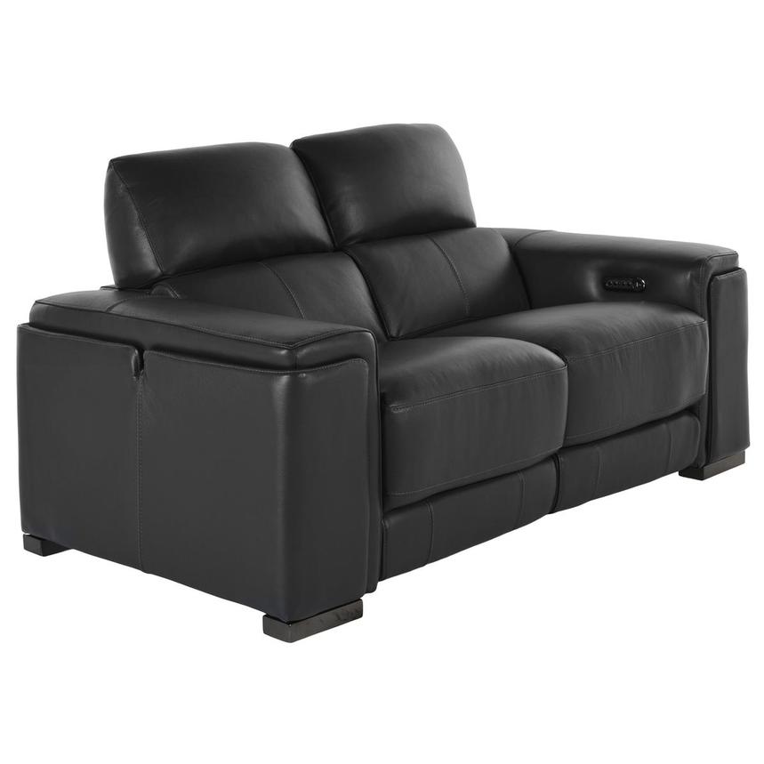 Dark gray best sale reclining loveseat