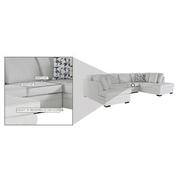 Meave Sectional Sleeper Sofa w/Storage  alternate image, 6 of 6 images.