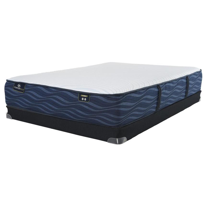 S20GL-Hybrid Plush Queen Mattress w/Low Foundation by Serta iComfortECO  main image, 1 of 5 images.