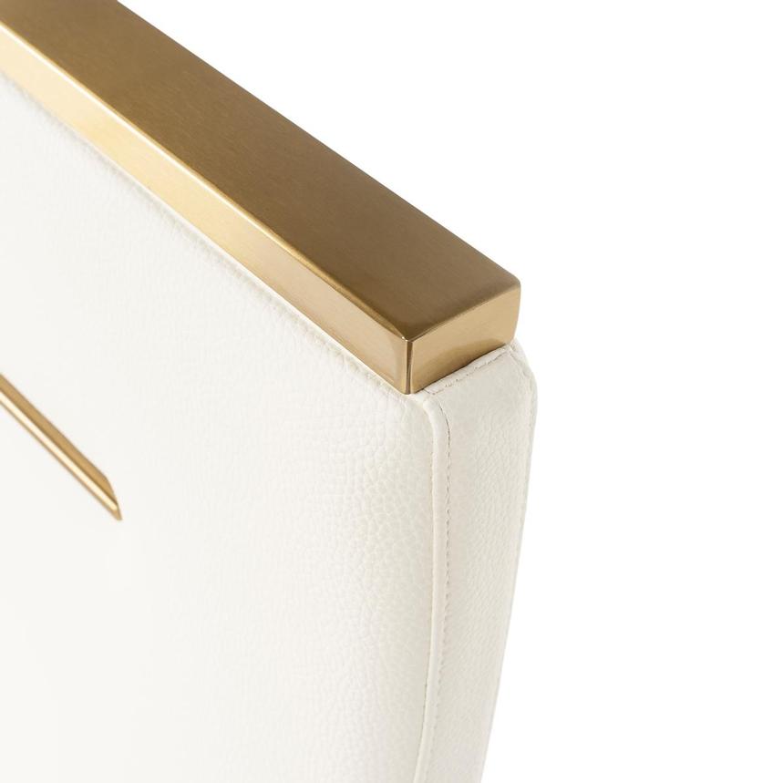 Hyde White/Gold Side Chair  alternate image, 6 of 8 images.
