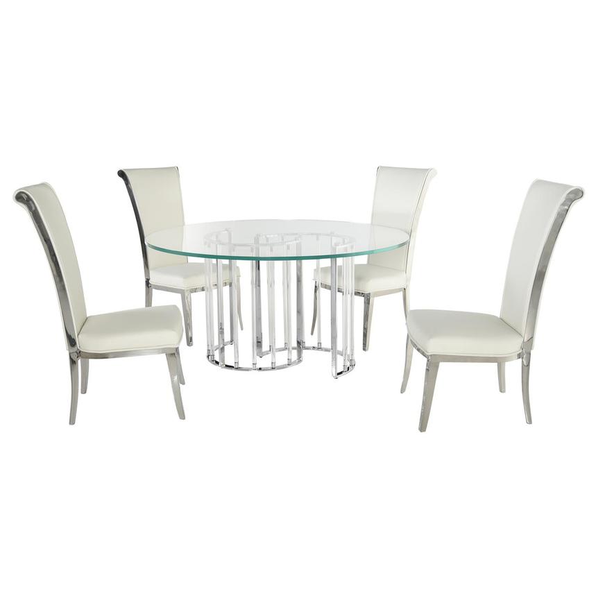 Trisha/Joy 5-Piece Round Dining Set  main image, 1 of 3 images.