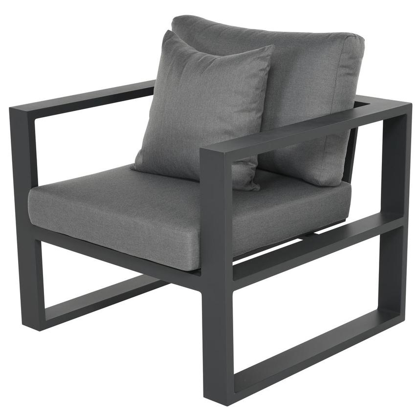 Mykonos Dark Gray Accent Chair  main image, 1 of 4 images.