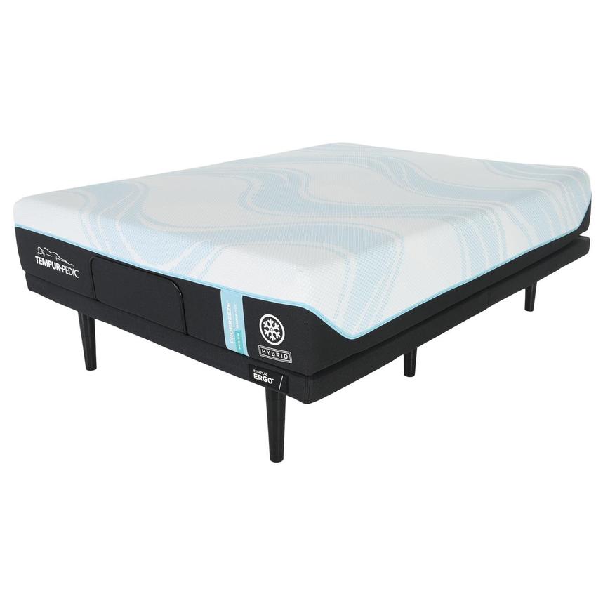 ProBreeze Hybrid-Medium Queen Mattress w/Ergo® 3.0 Powered Base by Tempur-Pedic  alternate image, 3 of 5 images.