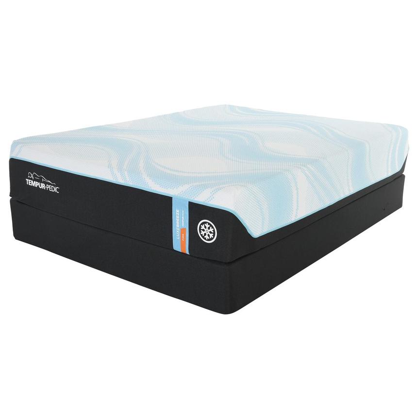 LuxeBreeze-Firm Queen Mattress w/Low Foundation by Tempur-Pedic  main image, 1 of 4 images.