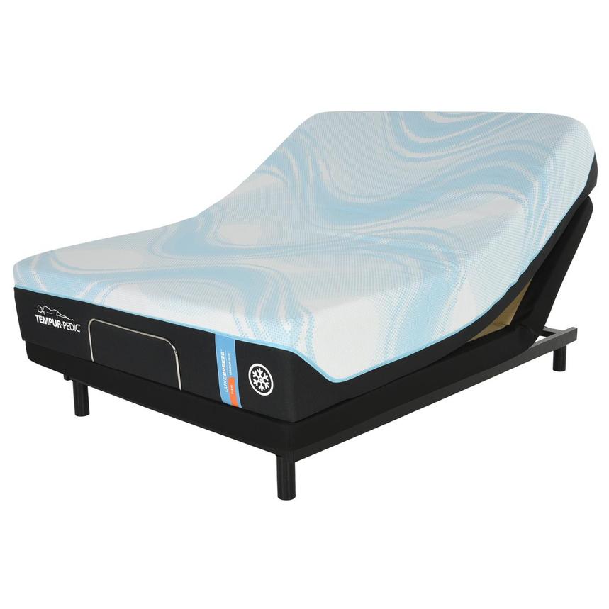 LuxeBreeze Firm Queen Mattress w Ease Powered Base by Stearns Foster