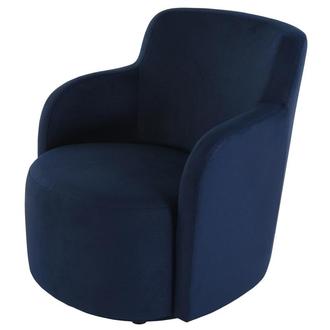 Joey II Blue Swivel Accent Chair